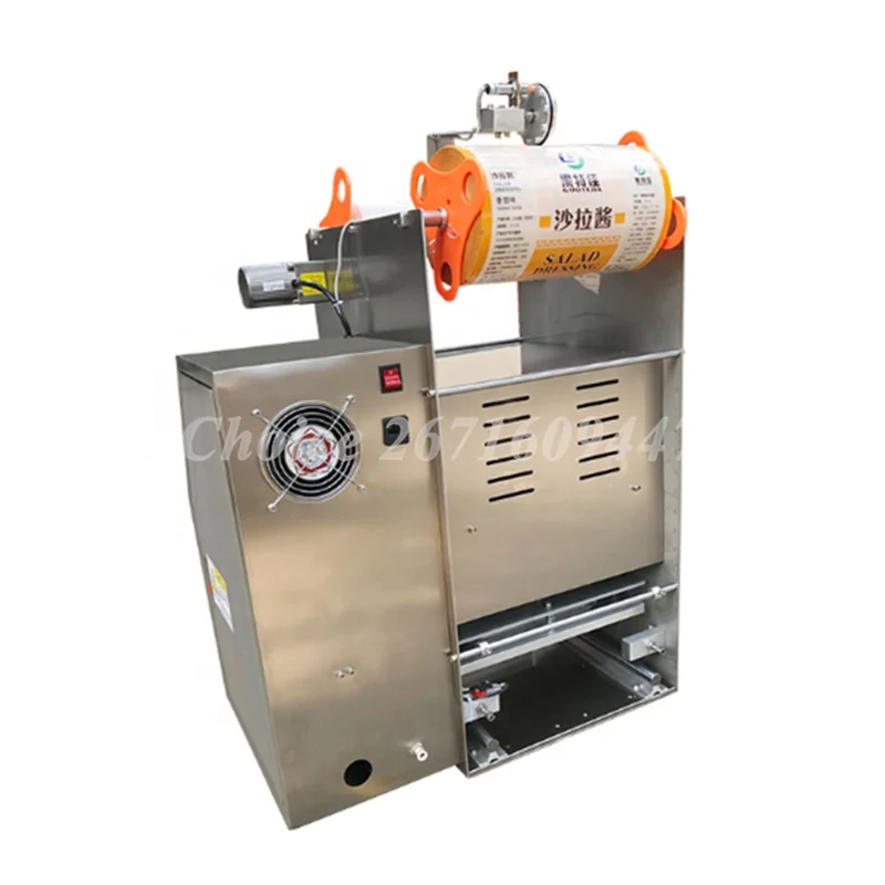 Fully Automatic Desktop Drink Cup Sealing Machine Stainless Steel Boba Tea Filler and Sealer for Bubble Tea Equipment