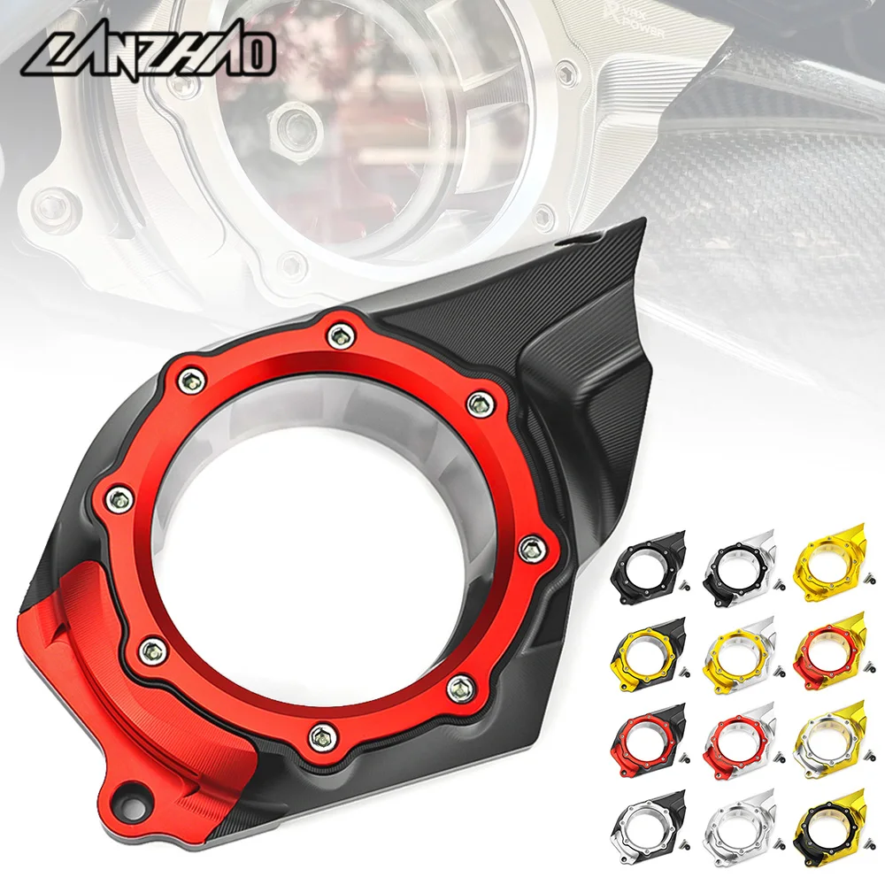 

Motorcycle Transmission Chain Cover Sprocket Guard CNC Aluminum Fairing Decoration Accessories For Vespa GTS 250 300 GTV HPE