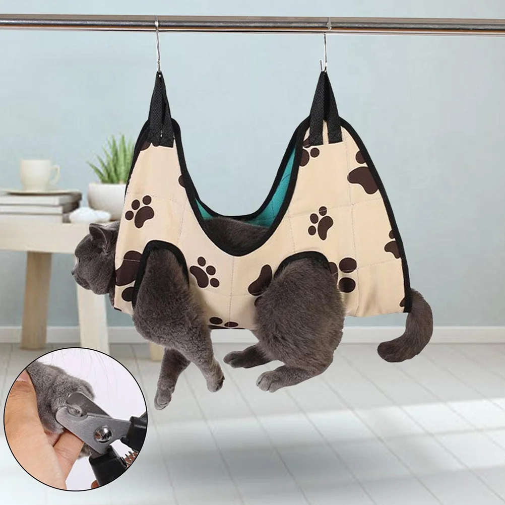 

Pet Grooming Hammock For Small Dogs Cats Heavy Duty Nail Trimming Sling Breathable Hanging Bed Wear-Resistant Supportive