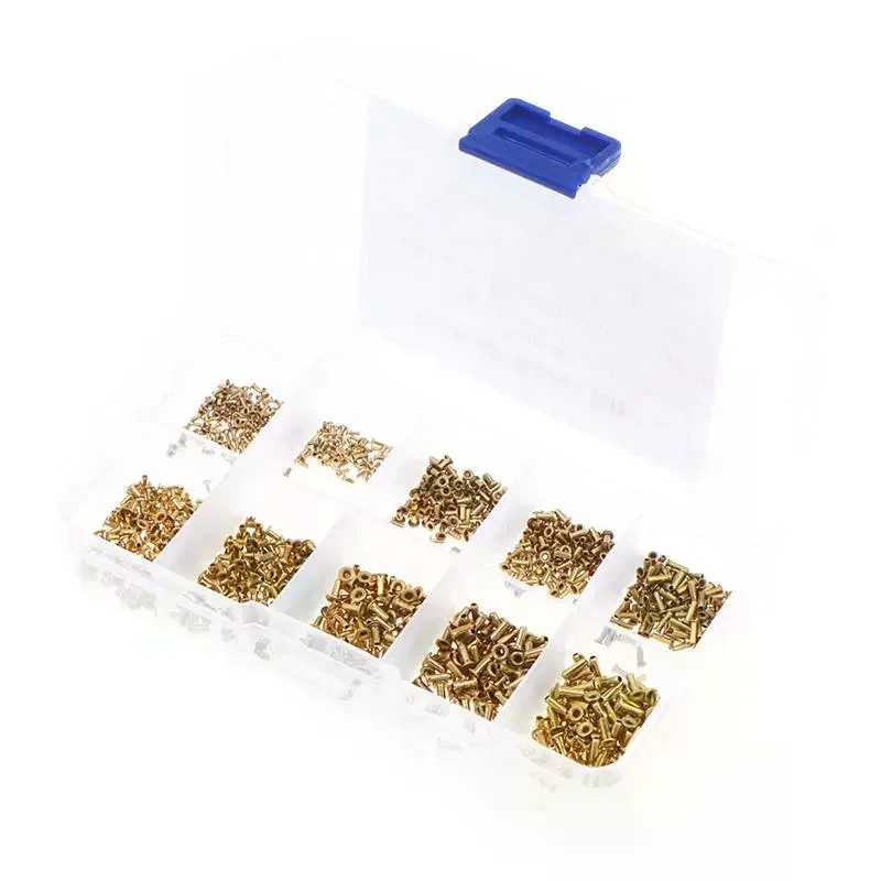 M0.9 M1.3 M1.5 M1.7 Through Hole PCB Rivets High Hardness Hollow Grommet Nails for Electronic Assembly Jobs