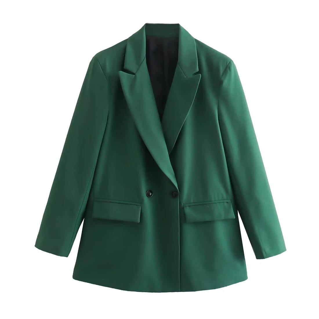 Blazer oversize alla moda da donna doppiopetto stile a due bottoni disponibile in più colori per abiti eleganti