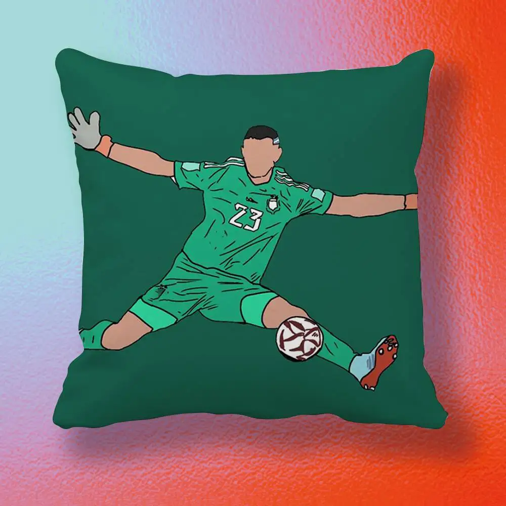 Soccer Legend Art Pattern Soft TPU  Pillow cover gift High definition digital printing,Surprise vivid pattern Household.