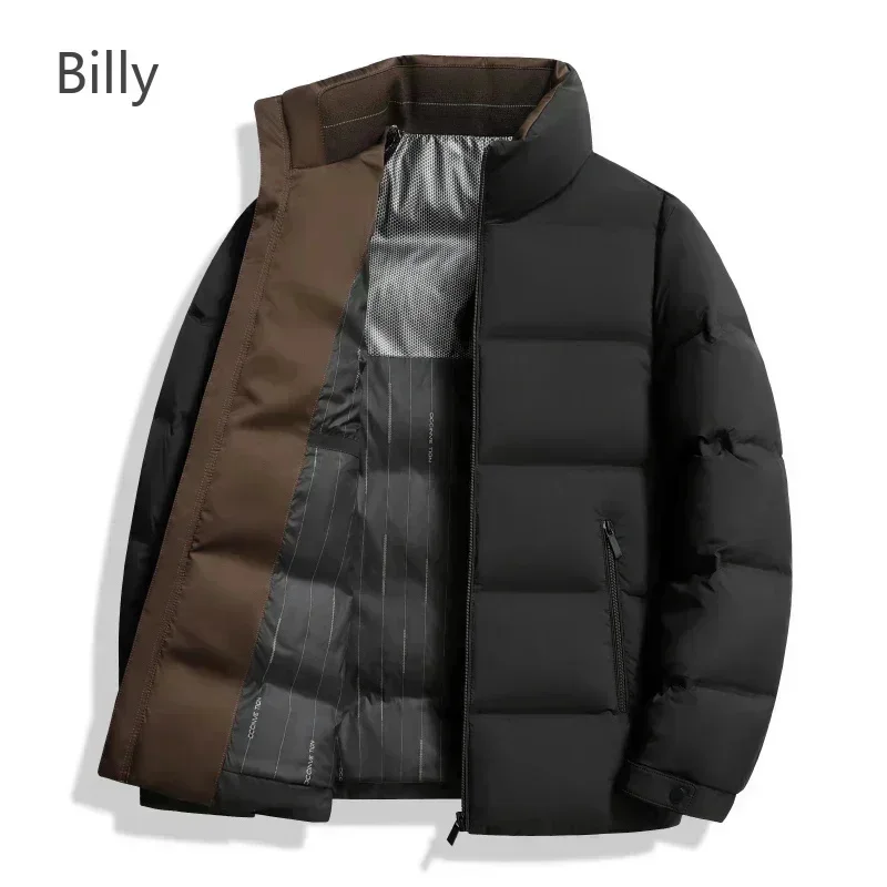 Men\'s Winter Down Jacket Stand Collar Lightweight Padded Jackets Designer Clothes Men Duck Padding Casual Male Coat