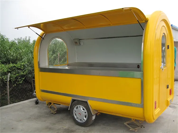 Mobile 280cm with 12 months warranty american food truck car for fast food for sale with shipping by sea