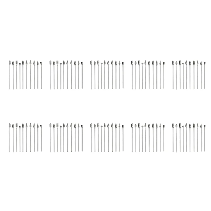 

A04G-100Pc 4 Inch Long Double Cut Solid Carbide Rotary Burrs Set 1/8 Inch(3Mm) Shank Twist Drill Bit