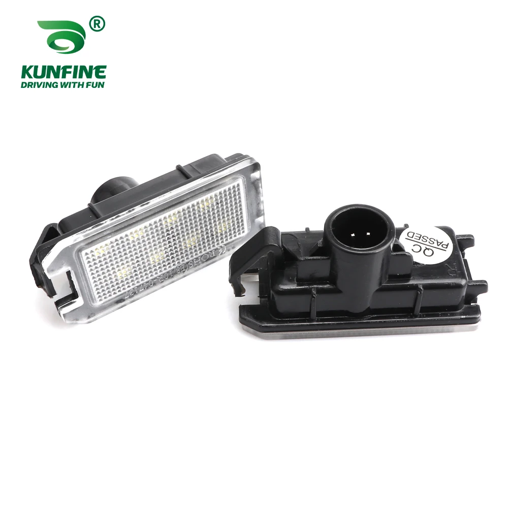 2PCs Car LED Number License Plate Light LED License Lamp For Jeep Grand Cherokee Dodge Viper Maserati Levante 2017-2020 Fiat 500