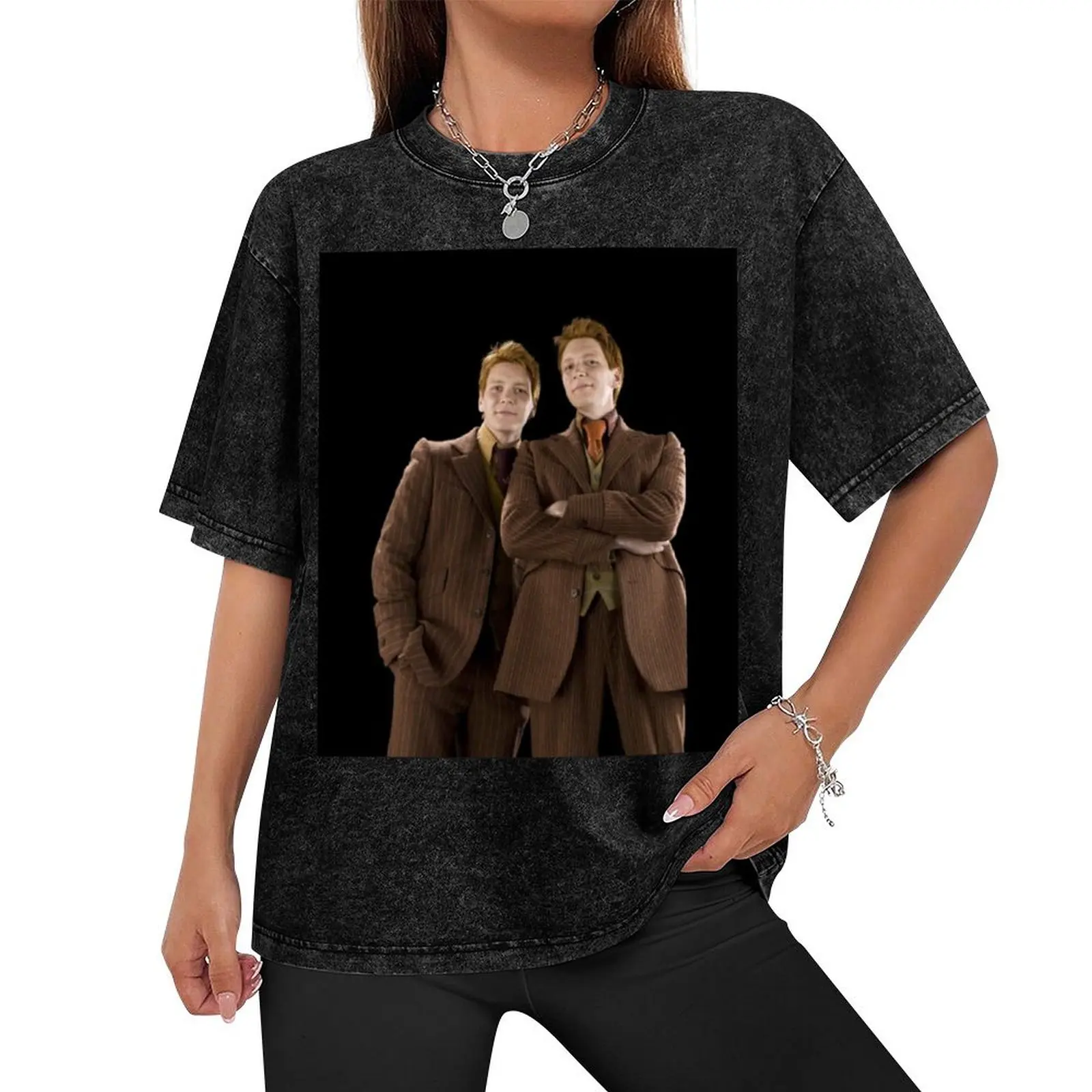 Fred and George Weasley T-Shirt cute tops man clothes anime tshirt essential t shirt mens vintage t shirts