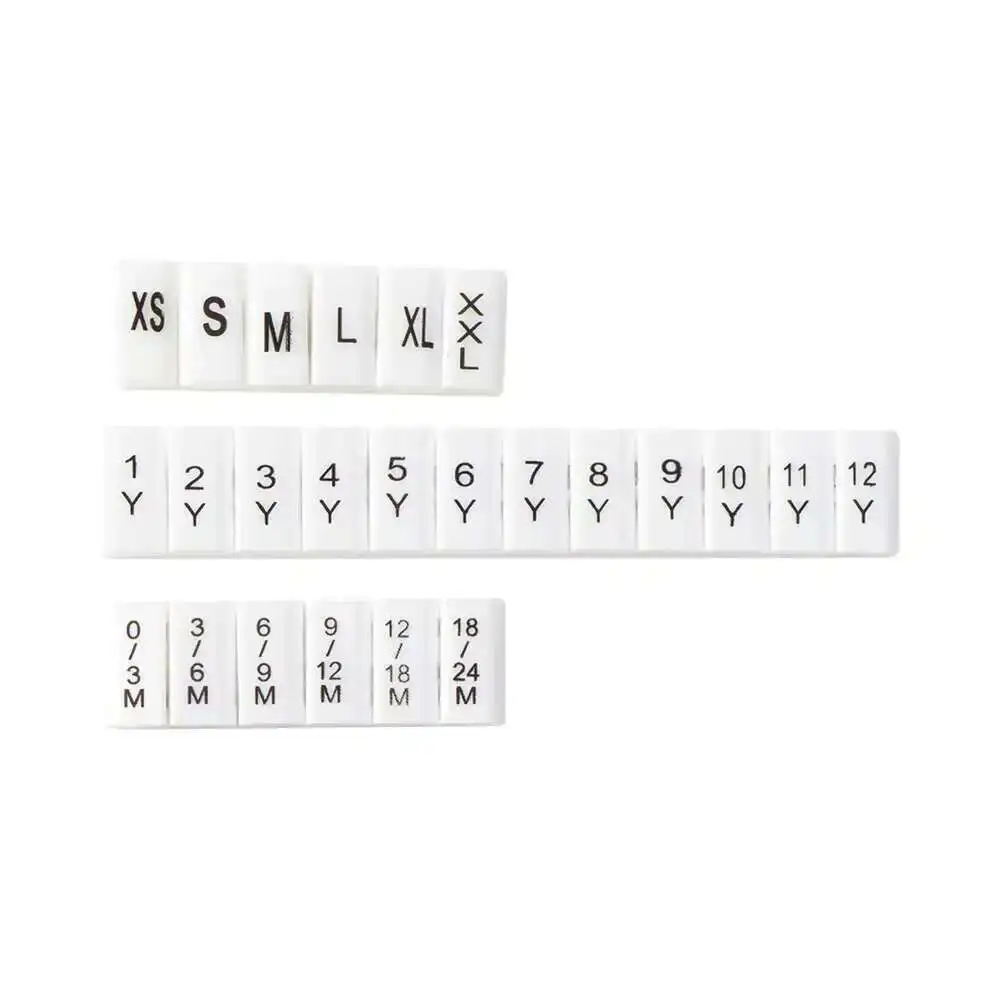 20pcs Coat Hanger Size Cubes Babieswear Garment Clothes Marker Babies Size Cube