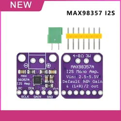 클래스 D 앰프 브레이크아웃 인터페이스, I2S DAC 디코더, ESP32, 라즈베리 파이용, MAX98357, I2S, MAX98357A, 3W