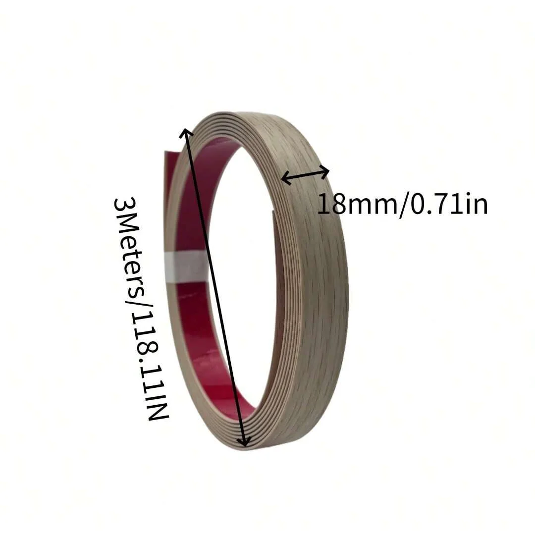 1PC 118.11inch  Furniture edge banding strip sealing tape adhesive wood veneer sheet for Cabinet Desk Surface Edging Protector