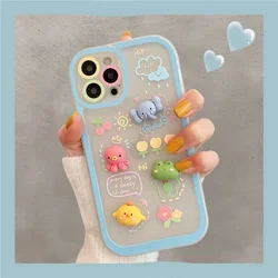 TD25 3D Cute Animal For HONOR 7S 8X 9X 10X 10 GT 20 30 Pro Plus 50 Lite SE 60 Pro Case DIY TPU Soft Cover