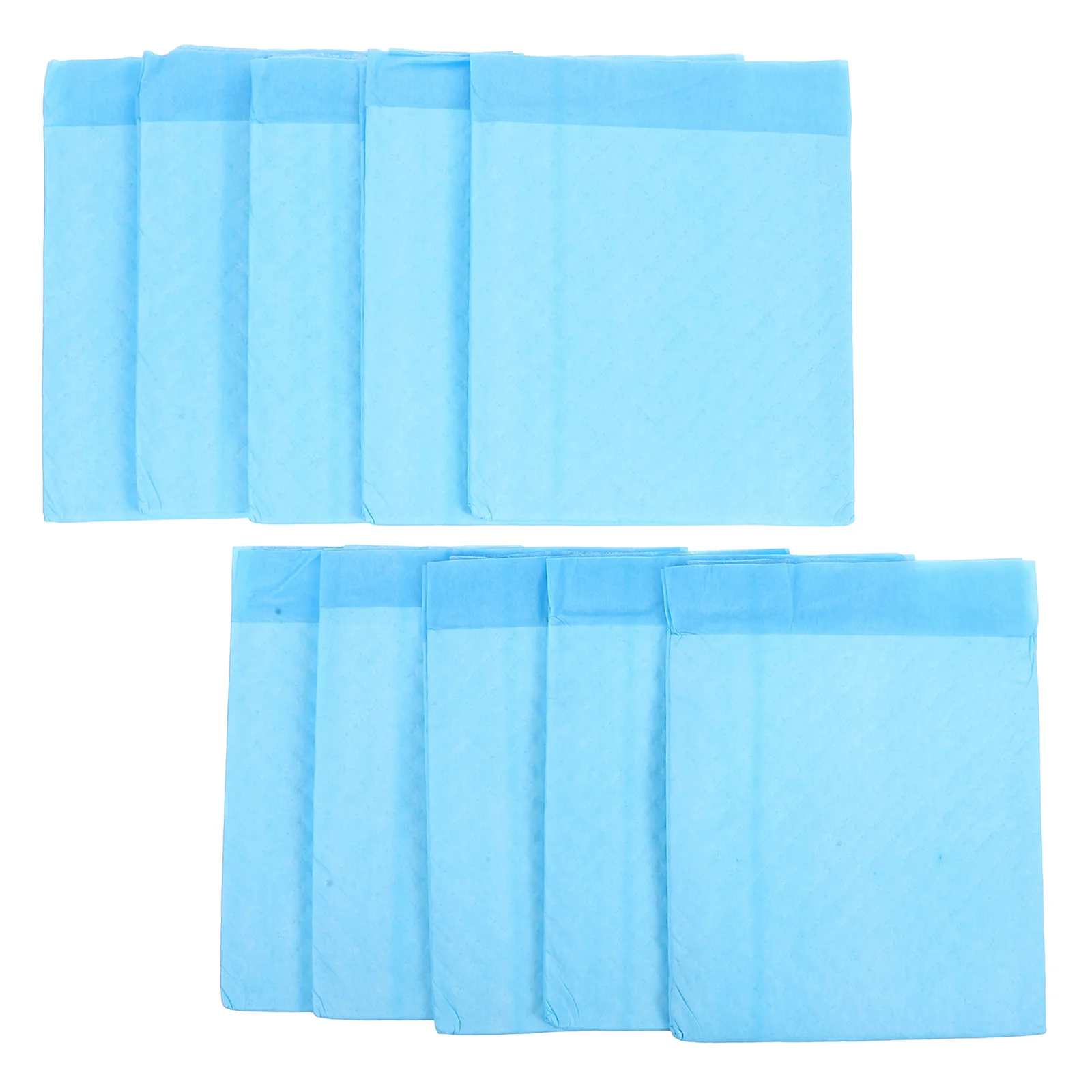 

10 Pcs/1 Set Bird Cage Pad Paper Disposable Water-absorbing Parrot Cage Chassis Pad Paper Bird Dung Pad (Sky-blue)