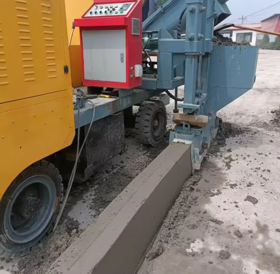 Customized Integrated Vibration System Real-Time Profile Adjustment Dry-Mix Concrete Compatibility Airport Runway Edge Drains