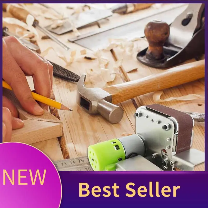 

Belt Sander Stainless Steel Belt Sander 220V 7 Variable Speed For Polishing Wood EU Plug