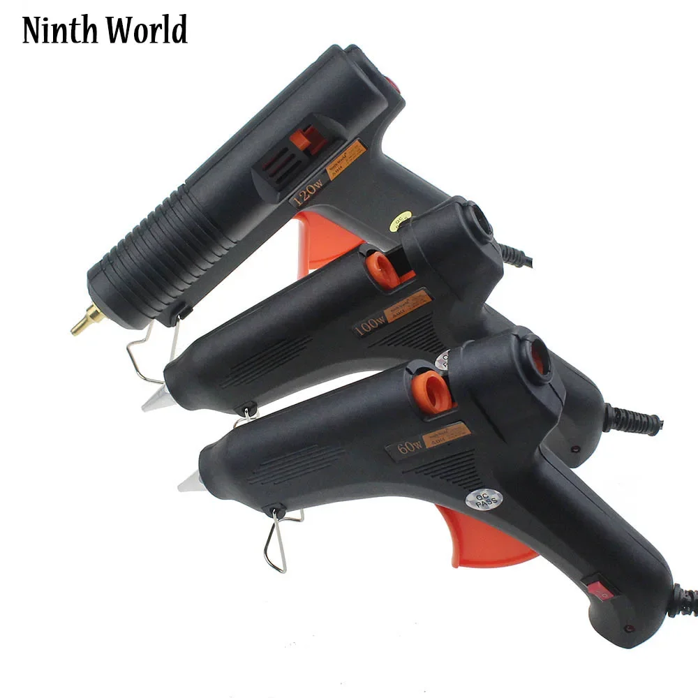 

Ninth World Hot Melt Glue Gun 20W/25W/60W/100W/120W Switch Temperature Control Repair Tool With 10pcs 7mm / 11mm Glue Sticks