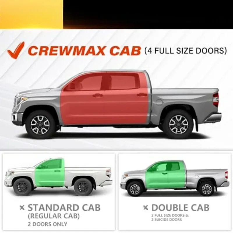 Universal Black Powder Coated Steel Three Raised Steps Running Boards Two Stair Design Car Modification Accessories