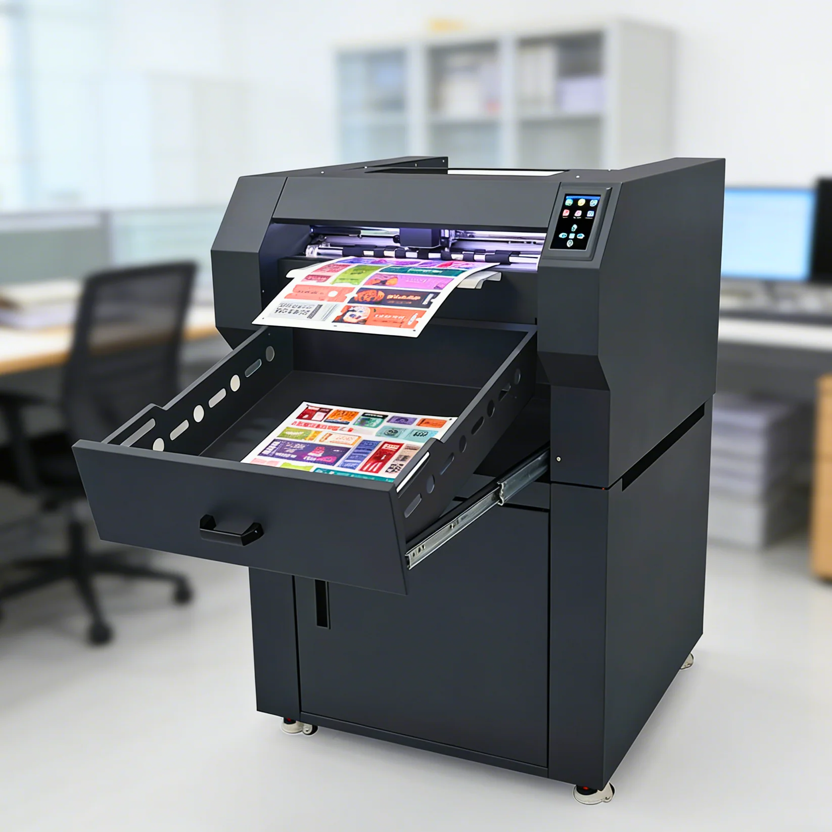Dual-Head Label Cutting Machine Auto Feeding Cabinet Paper Die Cutting Machine A4,A3,A3+ Sheet Adhesive Sticker Cutting Machine