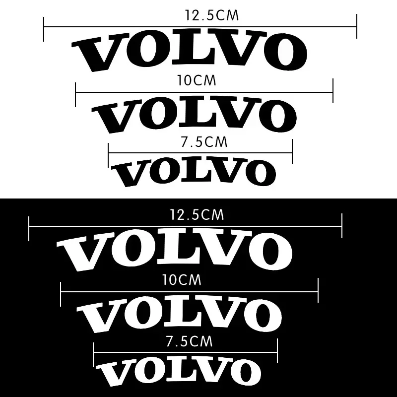 6pcs Car Brake Caliper Sticker Decor Decals For Volvo XC40 XC60 XC90 C30 C70 S40 S60 S80 S90 T5 T6 T8 V40 V50 V60 V70 V90 AWD