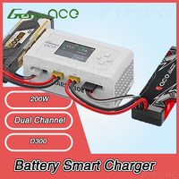 Gens ACE IMARS DUAL Dual Channel 200W Battery Smart Charger Parts D300 for RC cars Remote Control Model Car Toys, Adult Children