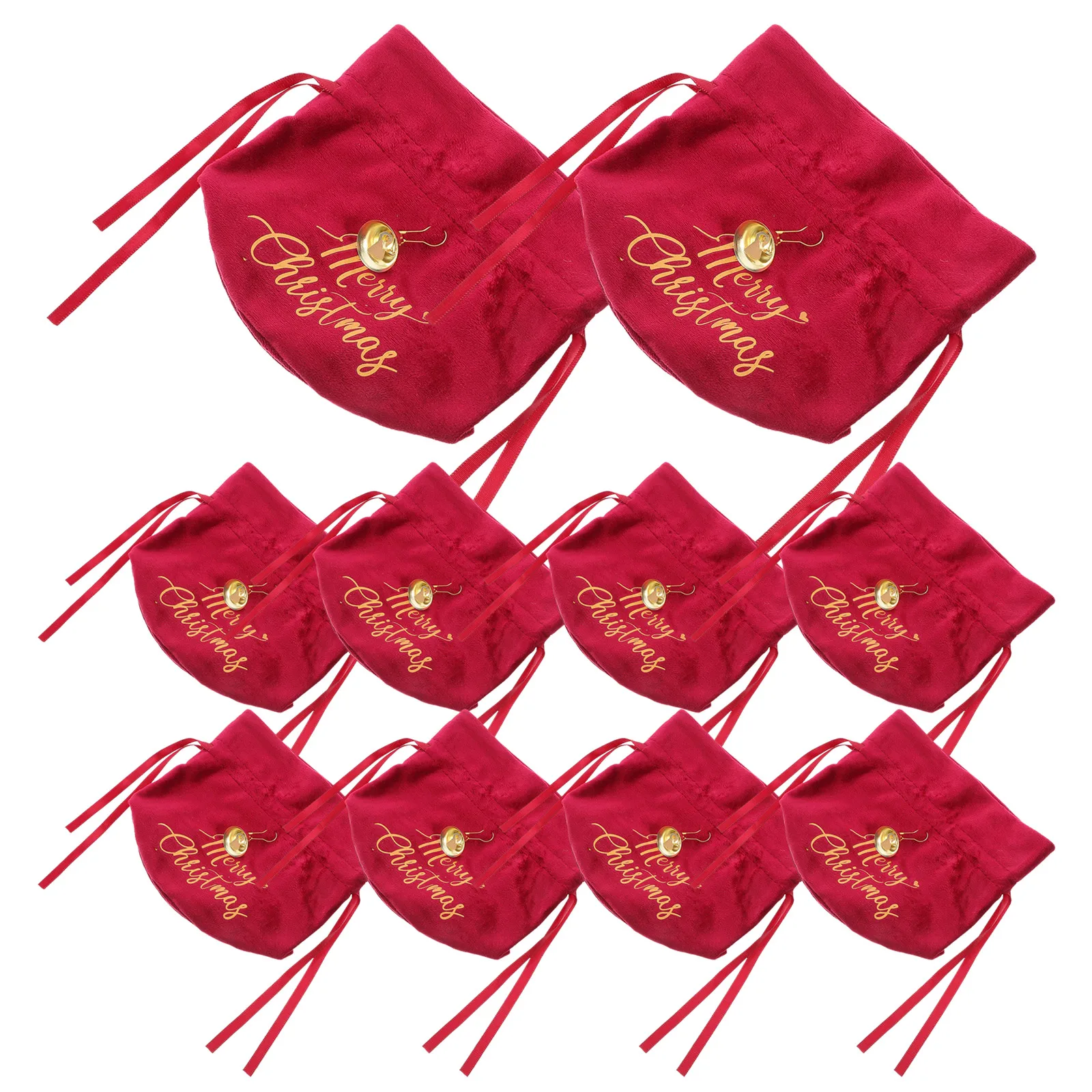

10 Pcs Drawstring C y Gift Bags Christmas Present Wrapping Small Pouches For Jewelry Party Favor Storage Bag