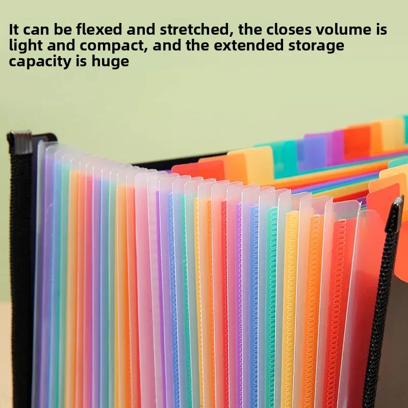 A4 Sheets Folder Organizer  Expanding File Folder 13 Pockets Waterproof Document Organizer Binder for Document Protection ﻿