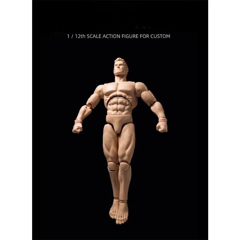 In Magazzino GWToys G001 Scala 1/12 Maschio Flessibile Muscolo Forte Corpo con Mano Piede Connettore Misura 6 "Soldato Action Figure Bambole