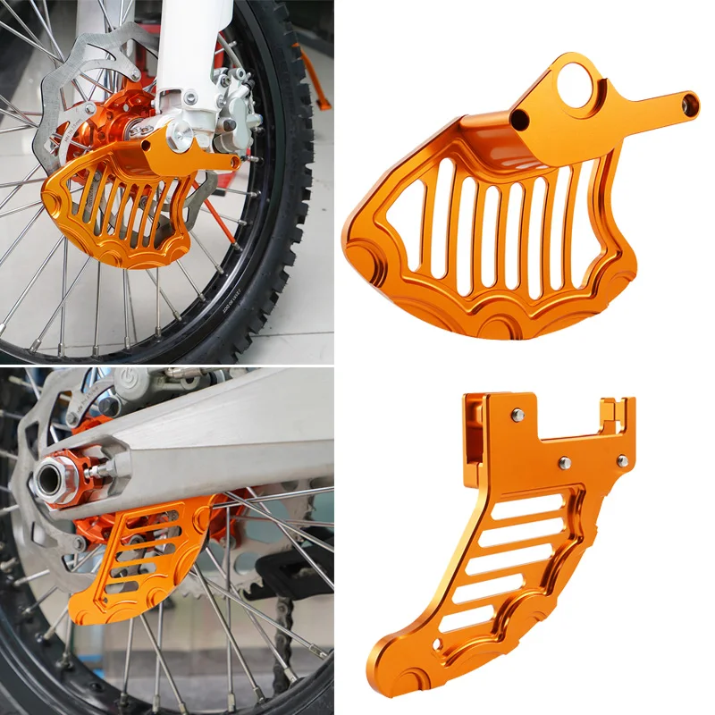 

NICECNC For KTM 125 250 200 300 350 450 500 525 530 SXF EXC XCW SX XC MXC 2004-2011 2012 2013 2014 Front Rear Brake Disc Guard