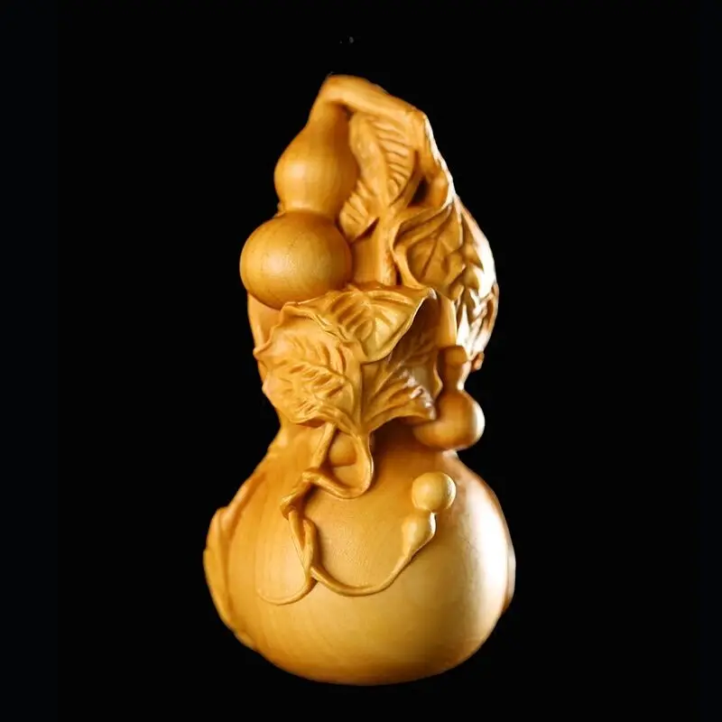 6 см китайская резная самшитовая резьба по тыкве статуя украшение фигурка домашний орнамент