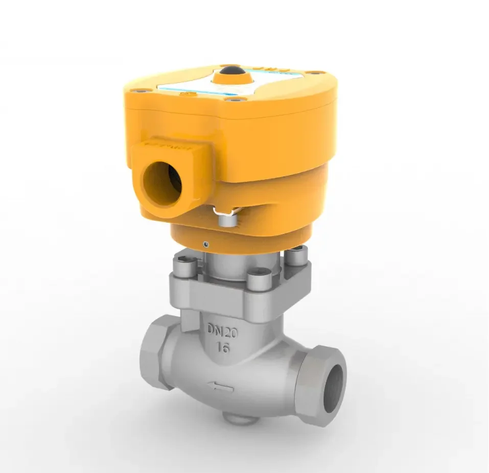 Stainless Steel Pilot Operated Solenoid Valve 2 Way Pneumatic Control Valve Positioner Actuator Component