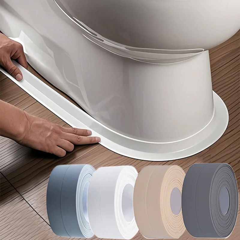 Anti Mold Tape Self Adhesive Waterproof Seal Caulk Tape Suitable For Kitchen and Bathroom Sealing Strip Easy to Clean TMZ