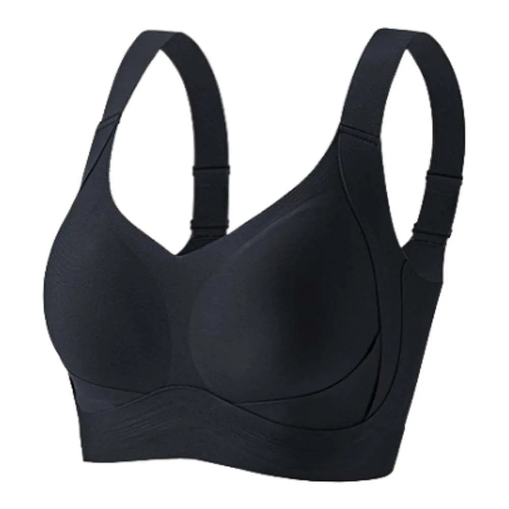 Ice Silk Large Wireless Bra Push Up Underwear Lingerie Underwear for Women Large Size Adjustable Seamless Support Bra Sport