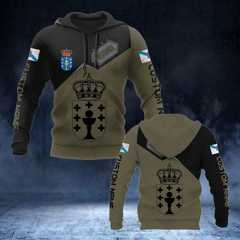 Sudaderas con capucha Unisex con estampado de emblema de Escocia, Jersey informal holgado, ropa de diario, ropa de calle de gran tamaño