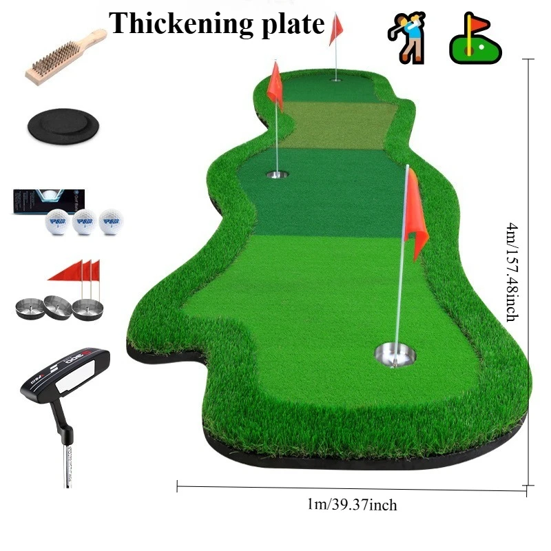 Indoor golf greens multi-ball putter trainer professional practice