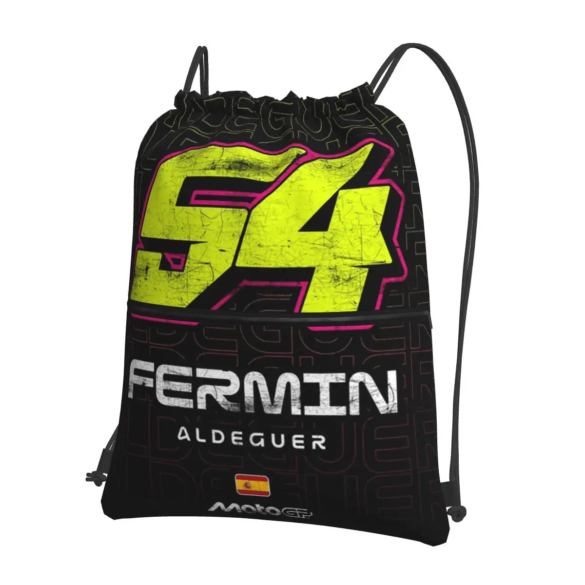 

Fermin Aldeguer Number 54 Spain Ducati BK8 Gresini Racing MotoGP Backpacks Multi-function Drawstring Bags Sports Bag Book Bags
