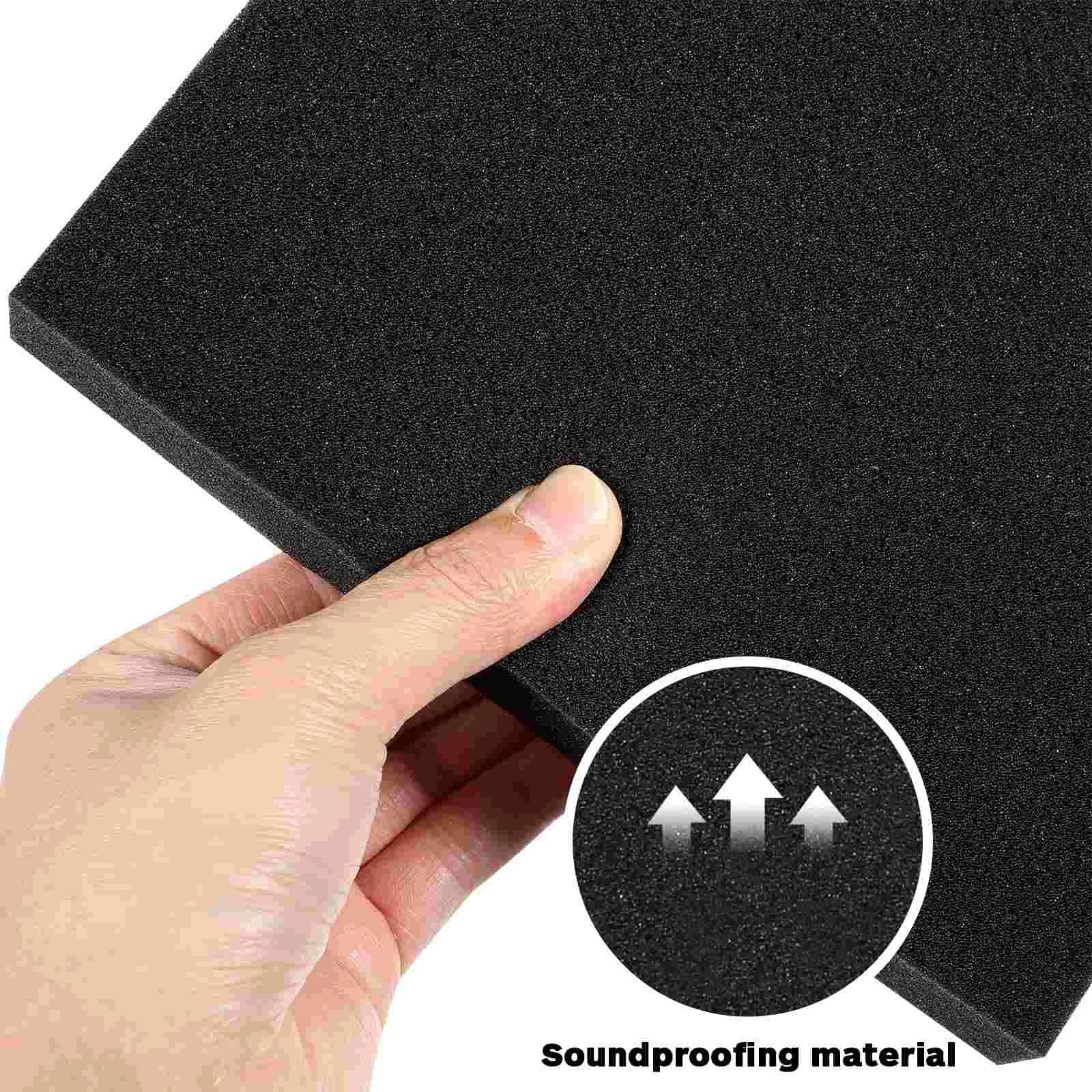 Almohadillas de esponja antivibración para altavoces, almohadillas de aislamiento de espuma acústica, espumas de amortiguación, 2 uds.