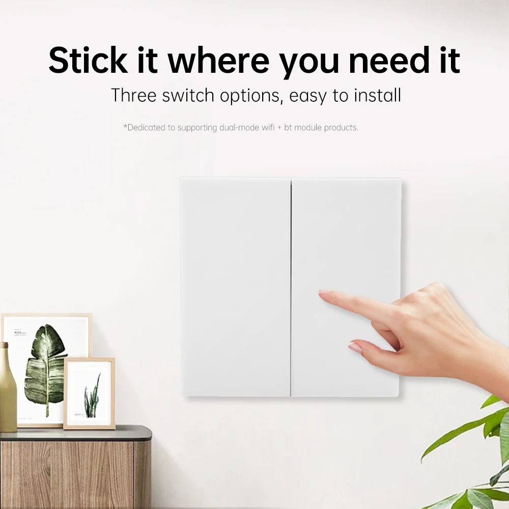 1/2/3 Open 2.4GHz Wireless Remote Control Switch Without Wiring For DH-345 eWeLink Smart And Easy To Stick Home Wall