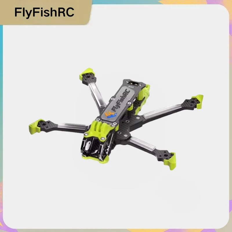 FlyFishRC Volador II VD5 V2 Deadcat 5inch Frame, T700 Carbon Compatible DJI O3 O4 Air Unit, for FPV Cinematic Drone RC Kit