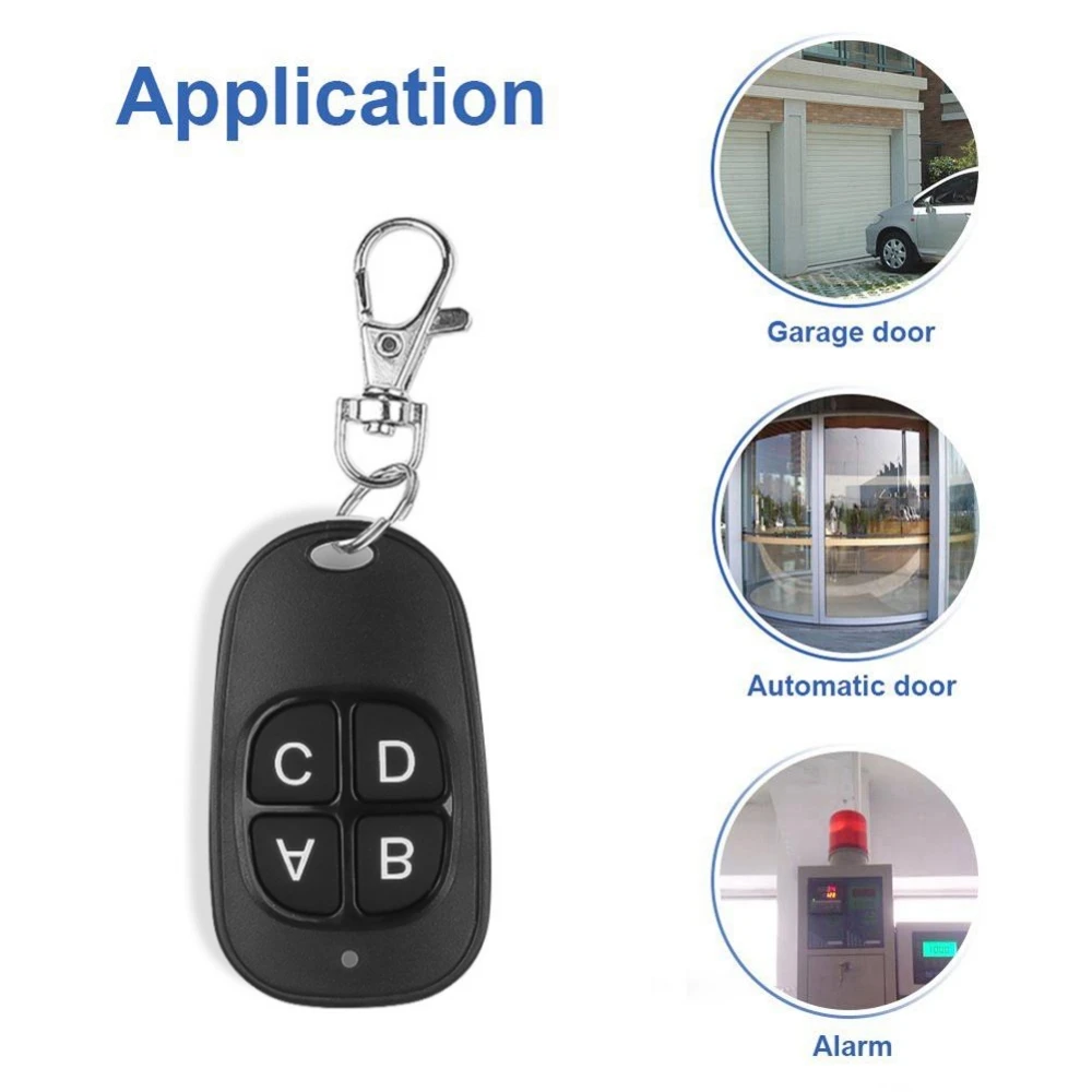 Universal 433mhz Copy Code Remote Control Garage Door Opener Wireless Transmitter Duplicator Clone Electric Door Key Copy Remote