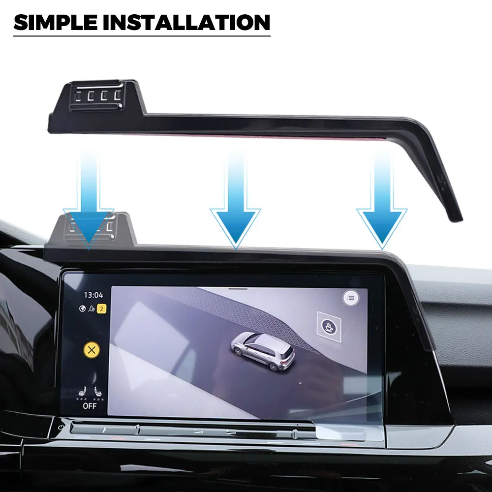 حامل هاتف السيارة ل Volkswagen VW Golf 8 MK8 2021 2022 20223 شاشة ثابتة الملاحة قوس قاعدة شحن لاسلكي الملحقات