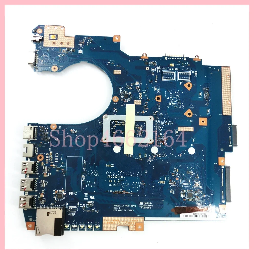 P552LA With i3 i5 i7-5th Gen CPU UMA Ntoebook Mainboard For ASUS P552 P552L P552LA P552LJ Laptop Motherboard 100% Tested OK