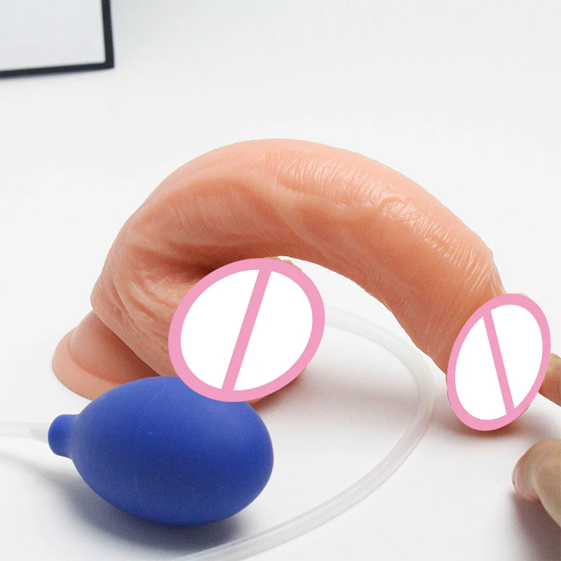 Realistic Squirting Dildo Ejaculating Penis for Women with Strong Suction Cup Anal Cleaning Prostate Masturbation Sex Toys