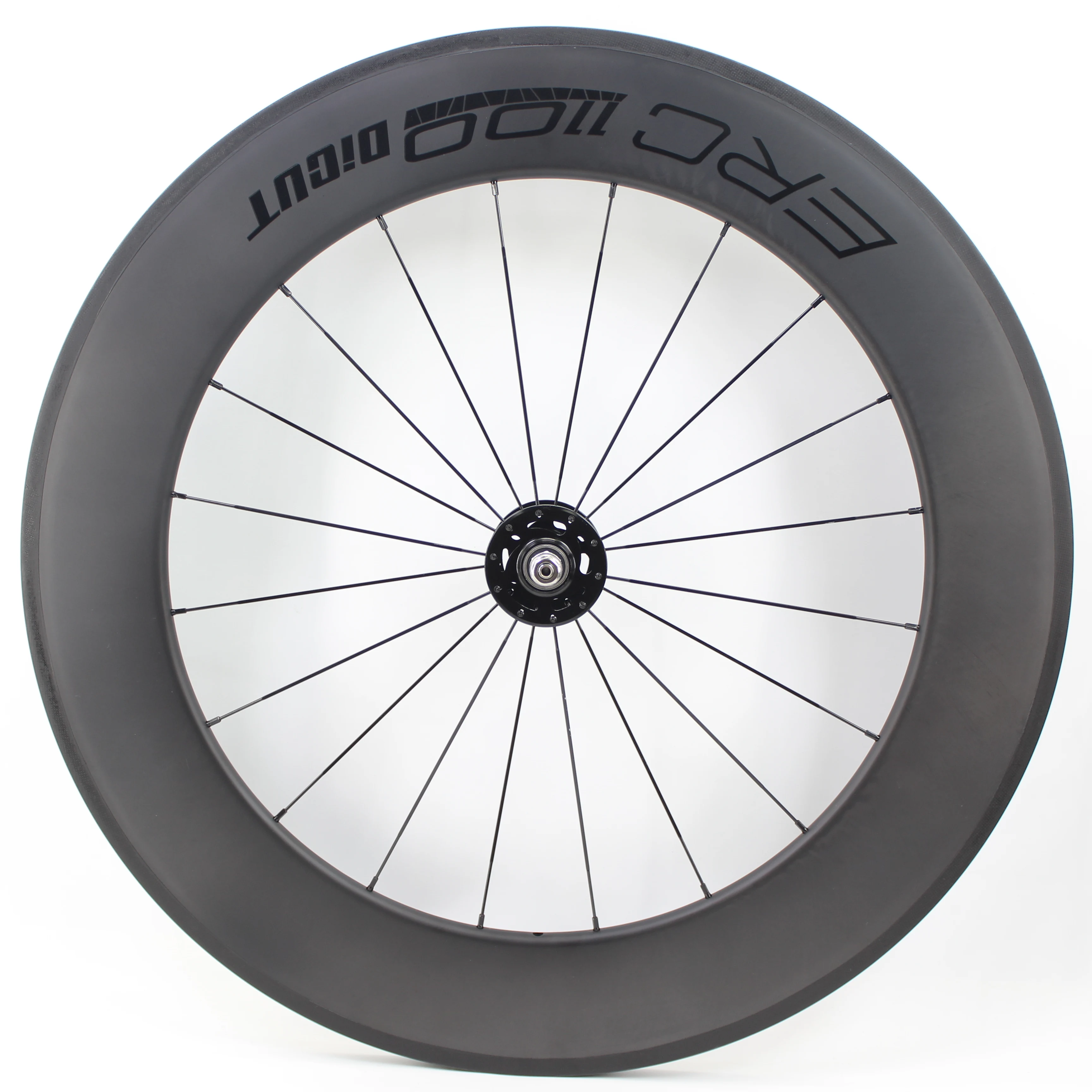 Newest 700C Track Fixed Gear Bike Matt UD Full Carbon Fibre Tubular Clincher Tubeless Rims Carbon Bicycle Wheelset 38/50/60/88mm