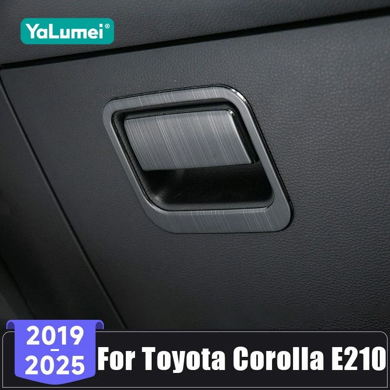 Für Toyota Corolla E210 Hybrid 2019 2020 2021 2022 2023 2024 2025 Edelstahl-Auto-Beifahrer-Handschuhfach-Griff-Verkleidungsabdeckung