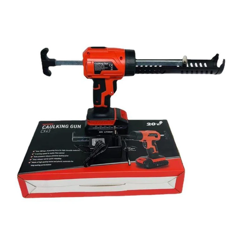 

Cordless Electric Caulking Gun Rechargeable 4 Gear Cement Glass Adhesive Glue Sealant Machine Glue Gun with 2000mA Battery