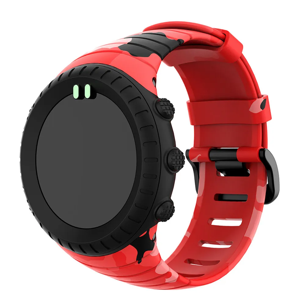1Pcs Tpu Camouflage Printed Watch Band Adjustable Replacement Strap for Fashion Watch Accessories Style 2