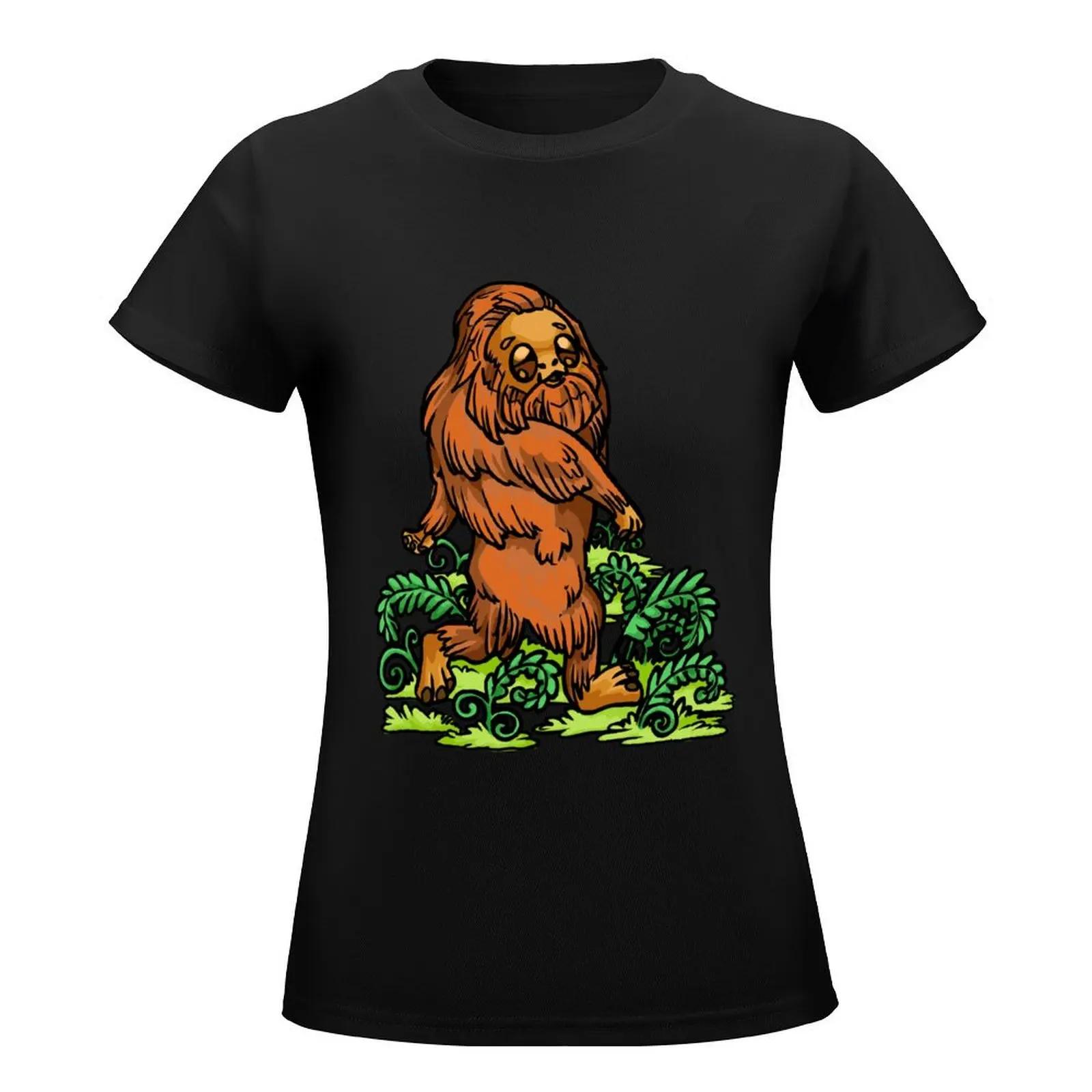 The Cutest Bigfoot Around! T-Shirt graphics new edition customizeds korean fashion woman t shirt