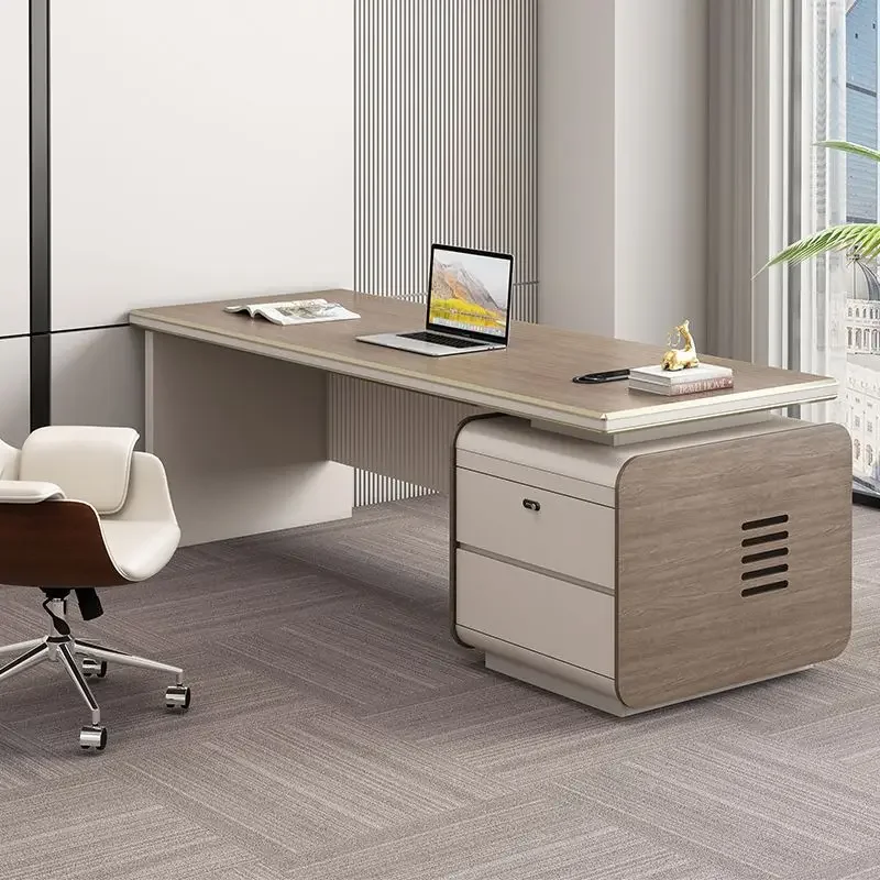 Boss desk and chair combination, financial desk, CEO desk, supervisor desk, manager office desk