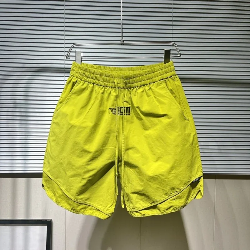 

Summer Men's Loose Casual Embroidered Shorts 12 Color Options Beach Five-Point Shorts Versatile