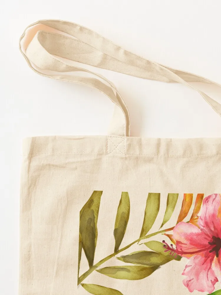 Aloha Tropical Hawaiian Floral Watercolor Tote Bag free delivery bags the tote bag bag for beach shopping trolley