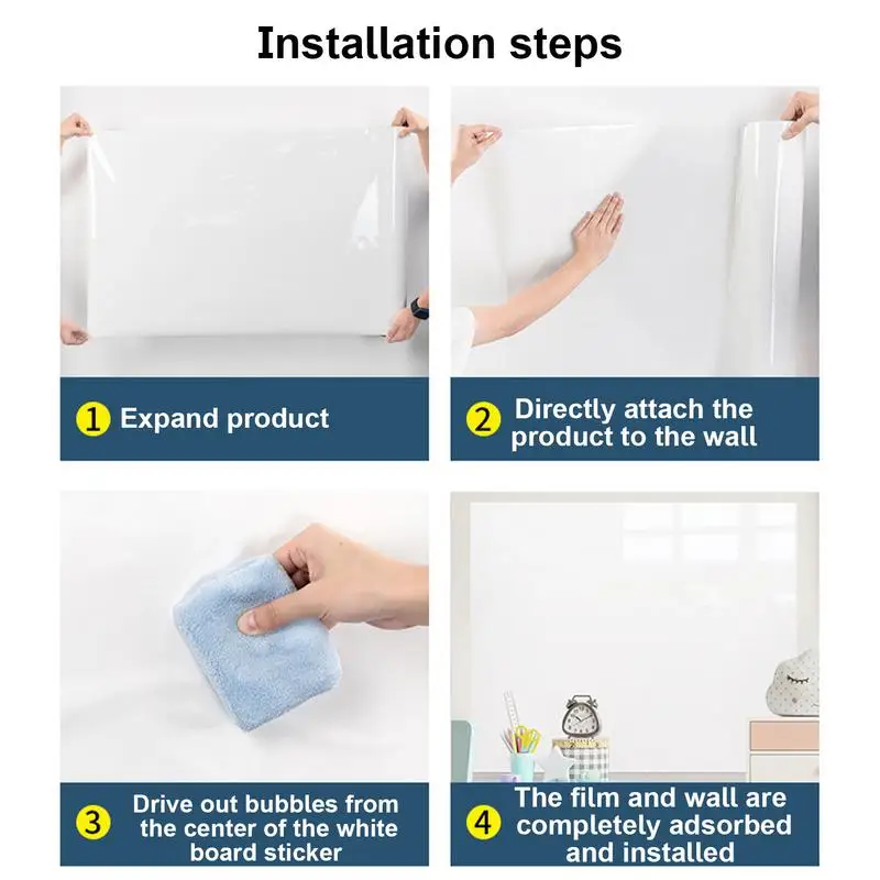 Electrostatic Whiteboard Wall Stickers Removable Children's Household Writing Board No Hurt The Wall Painting Drawing Board